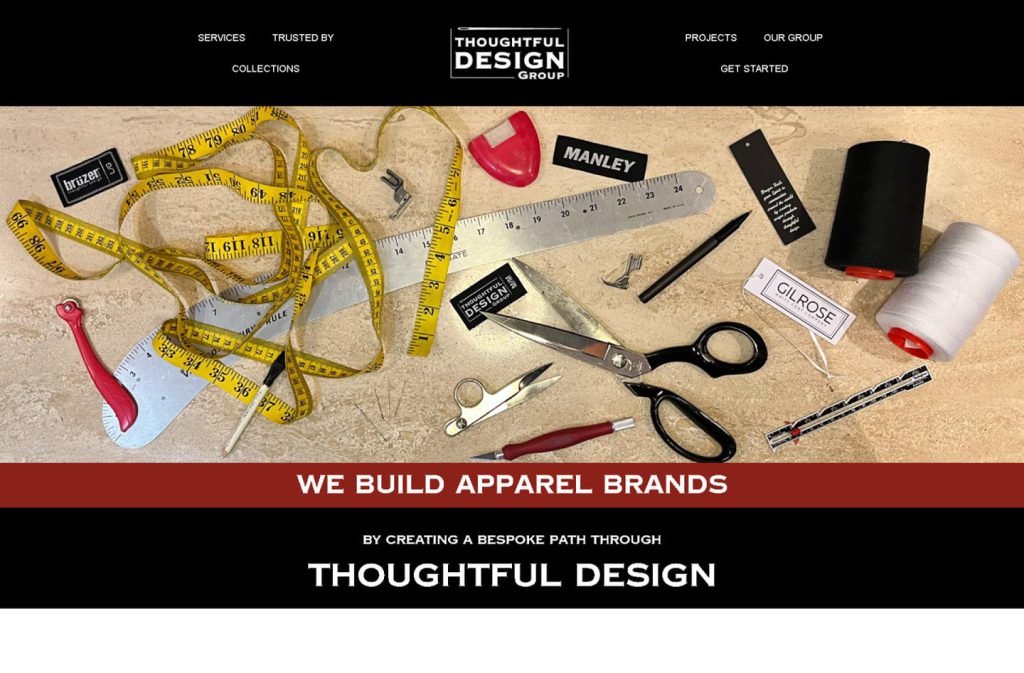 Thoughtful Design Group website homepage design