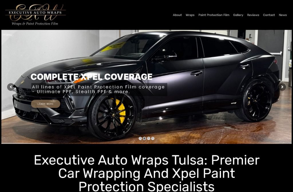Xpel Paint Protection Film website homepage design
